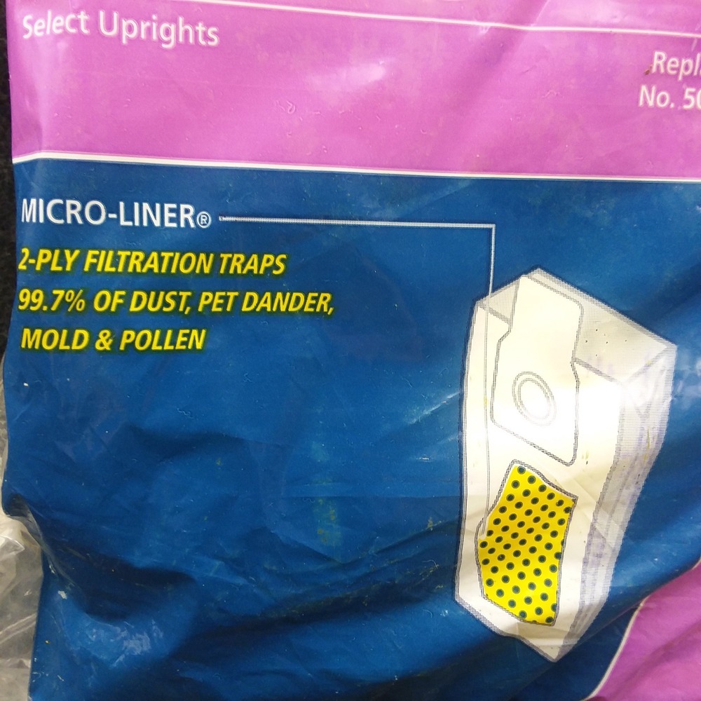 Kenmore VacBags Premium Allergen Filtration Vacuum Bags U Model 50688 NOS 8 bags - Picture 6 of 7